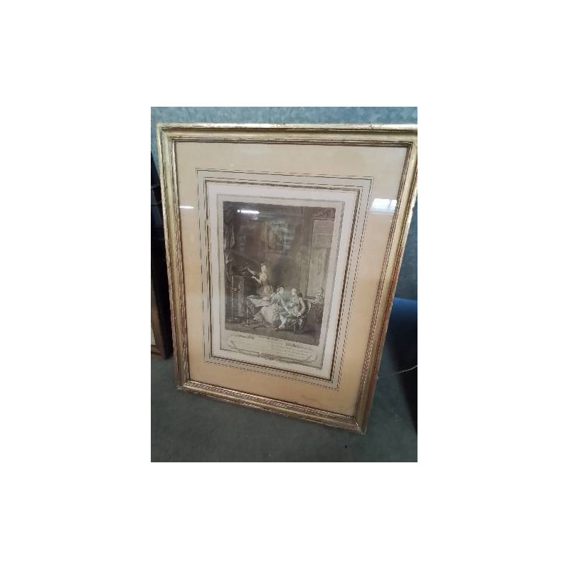 GRAVURE L’OCCUPATION S.FREUDEBERG LINGÉE SCULP FIN XIXE