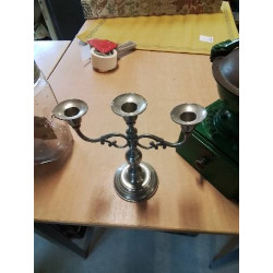 BOUGEOIR ÉTAIN 3 BRANCHES 