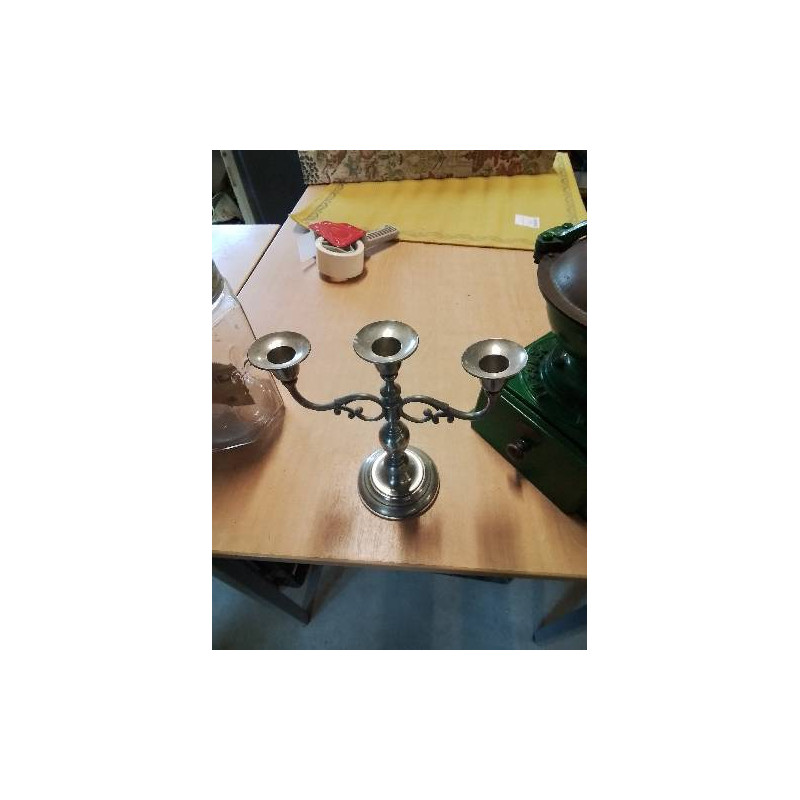 BOUGEOIR ÉTAIN 3 BRANCHES 