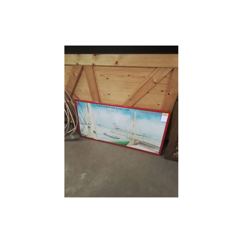 AFFICHE LE PONT DE NORMANDIE A COEUR OUVERT 