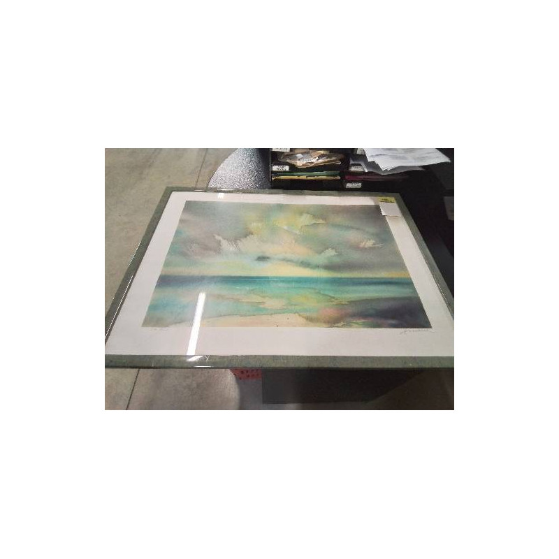 LITHOGRAPHIE EPREUVE D ARTISTE PAYSAGE  CAMILLE HILAIRE 1916 2004