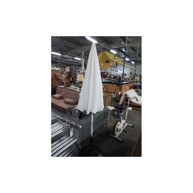 PARASOL TOILE BLANC DIAMÈTRE 200 CM