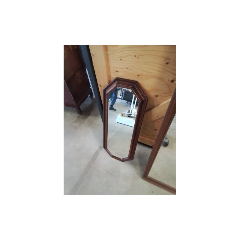 MIROIR OCTOGONAL BOIS MOULURÉ 