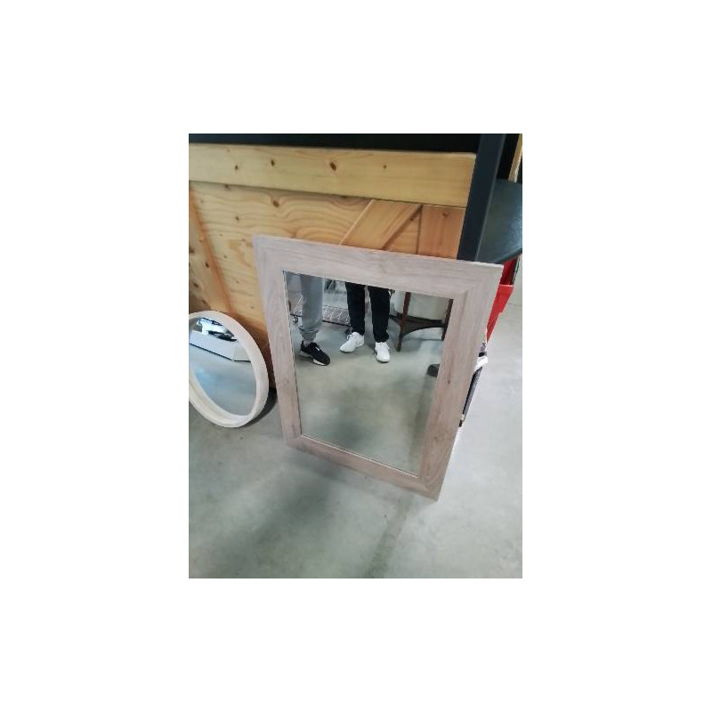 MIROIR RECTANGULAIRE BOIS GRIS