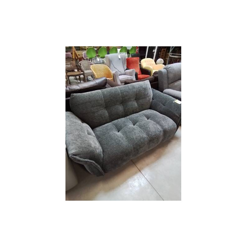 CANAPÉ 2 PLACES NAPIZO  TISSU GRIS