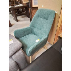 FAUTEUIL TISSU BLEU CANARD...