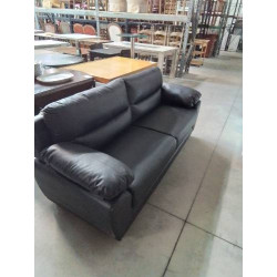 CANAPÉ 3 PLACES MANOA PU NOIR