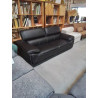 CANAPÉ 3 PLACES CUIR NOIR MACELO