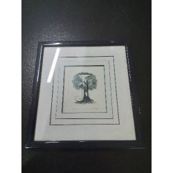 LITHOGRAPHIE  ARBRE...