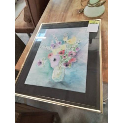 AQUARELLE BOUQUET DE FLEURS...