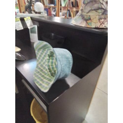 BOB TISSU BLEU VERT ECRU