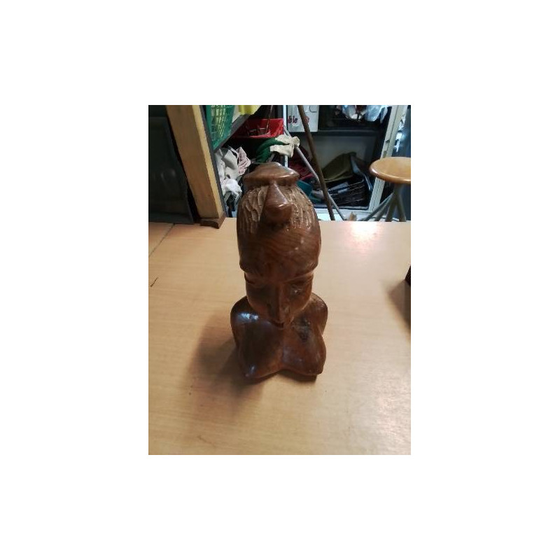 STATUETTE BUSTE FEMME AFRICAINE 