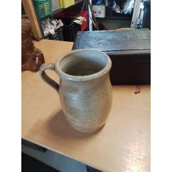 POT 1 ANSE GRÈS VERNISSÉ 