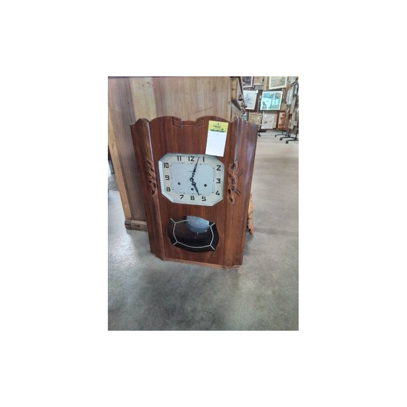 CARILLON VEDETTE BOIS SCULPTÉ ANNÉES 40 EN L\'ÉTAT 