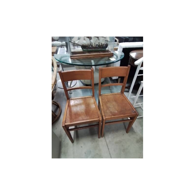 CHAISE D’ADMINISTRATION BOIS CLAIR ANNÉES 50