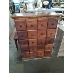 COMMODE TECK 20 TIROIRS 