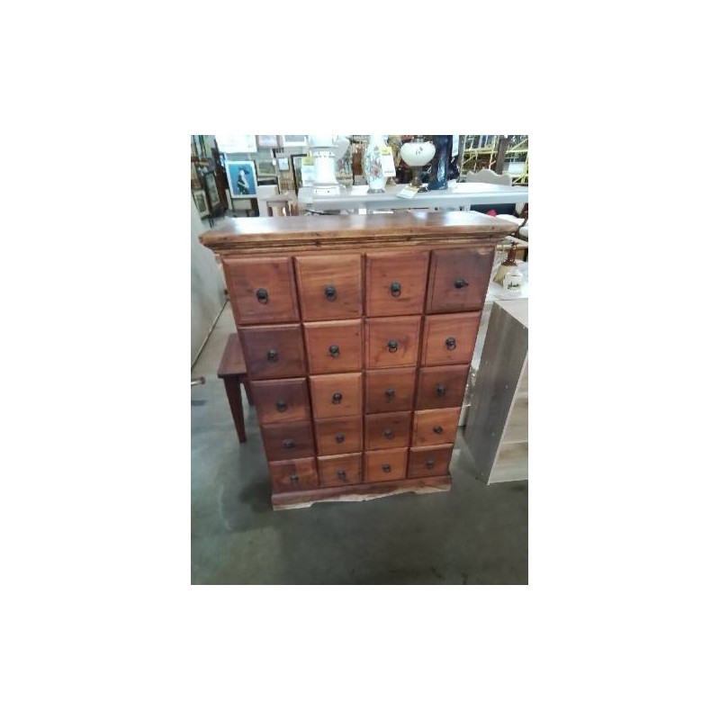 COMMODE TECK 20 TIROIRS 