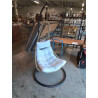 FAUTEUIL SUSPENDU MÉTAL NOIR 