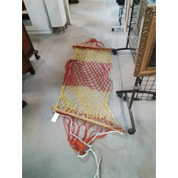 HAMAC CORDAGE ROUGE ET JAUNE 