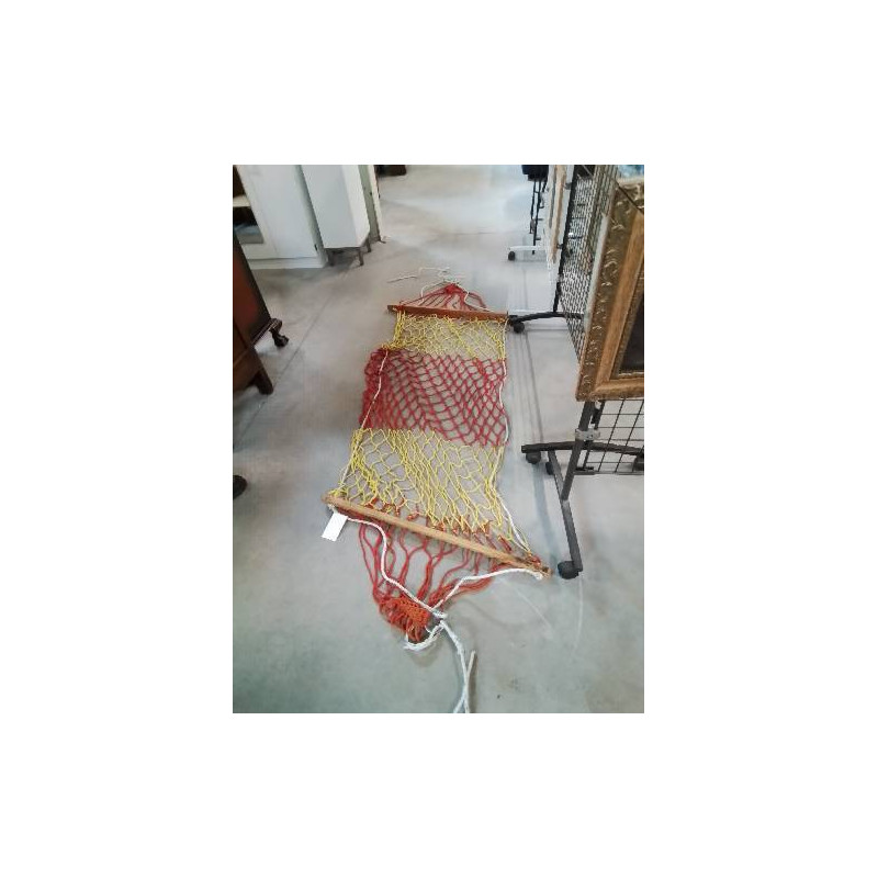 HAMAC CORDAGE ROUGE ET JAUNE 