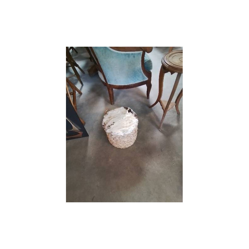 POUF ROND VANNERIE 