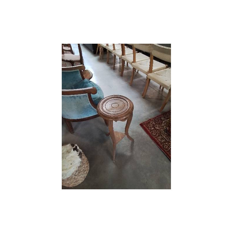 SELLETTE RONDE BOIS TRIPODE DÉBUT XXE