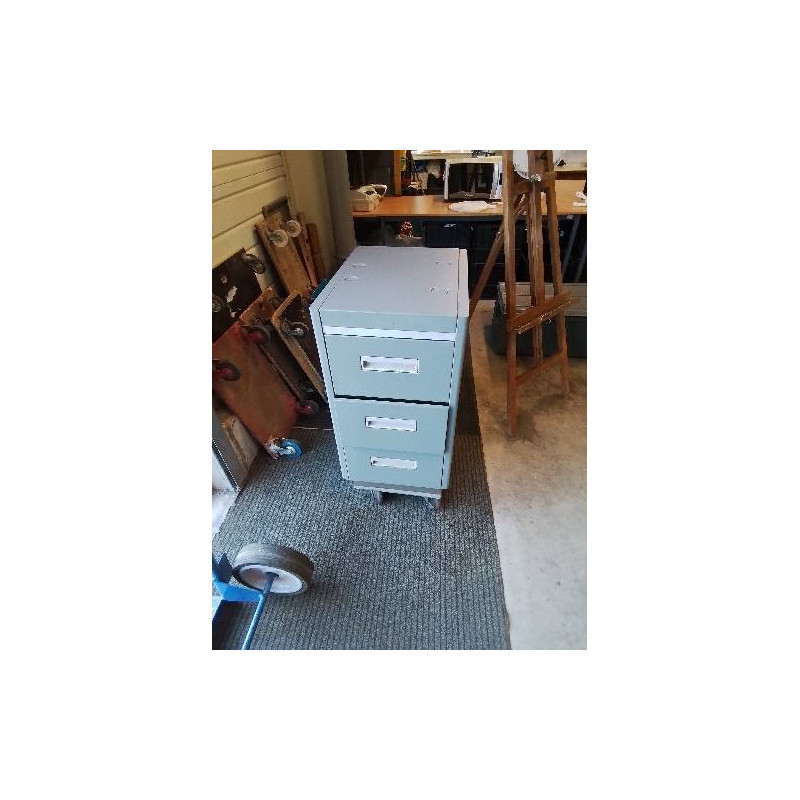 CLASSEUR METALIQUE GRIS 3 TIROIRS 