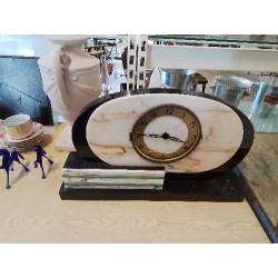 HORLOGE ART DÉCO MARBRE