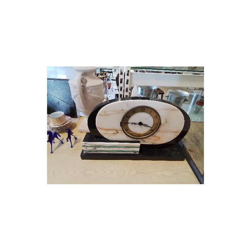 HORLOGE ART DÉCO MARBRE
