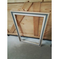 ENCADREMENT BOIS DORÉ BLEU...