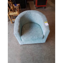 FAUTEUIL CLUB TISSU BLEU