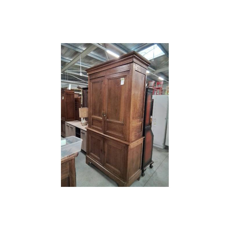 BUFFET 2 CORPS LOUIS PHILIPPE CHÊNE 4 PORTES