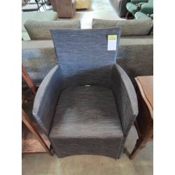 FAUTEUIL DE JARDIN RÉSINE GRIS