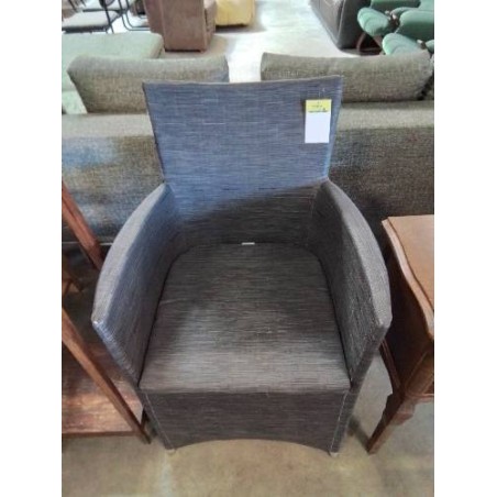 FAUTEUIL DE JARDIN RÉSINE GRIS