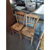 PAIRE DE CHAISES BOIS’PAILLÉ DOSSIER 3 BARREAUX VERTICAUX 