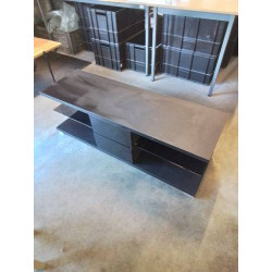 MEUBLE TV BAS BOIS NOIR 2...