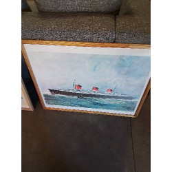 GRAVURE PAQUEBOT THE GIANT...