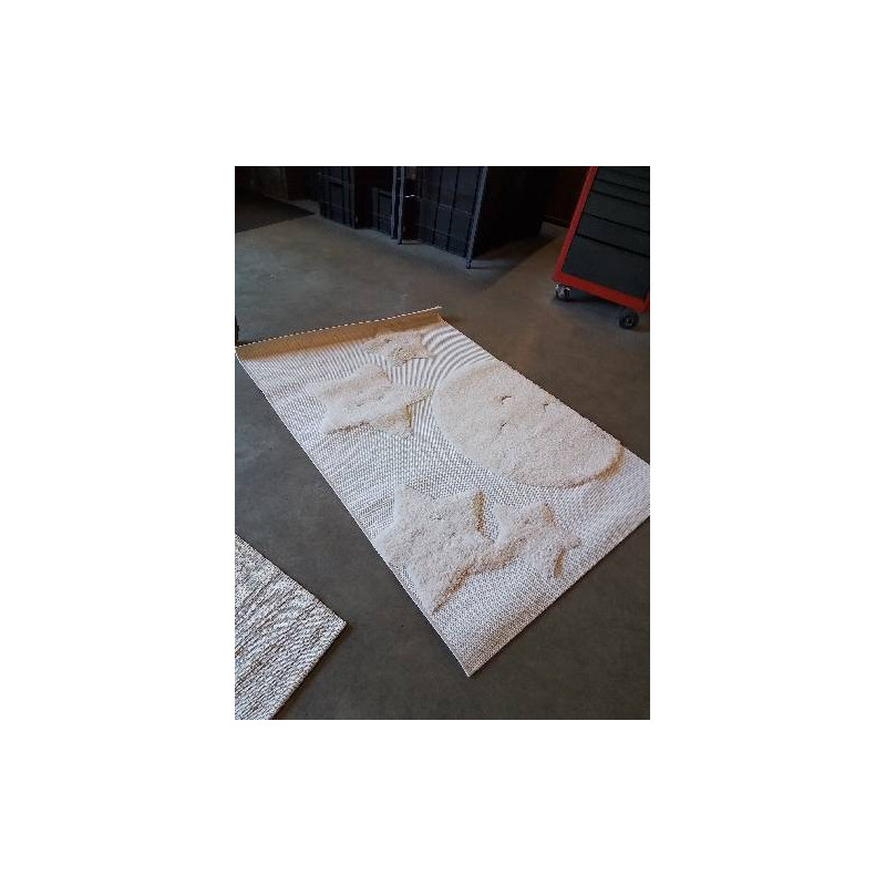 TAPIS ÉCRU AUX ETOILES 120X170CM