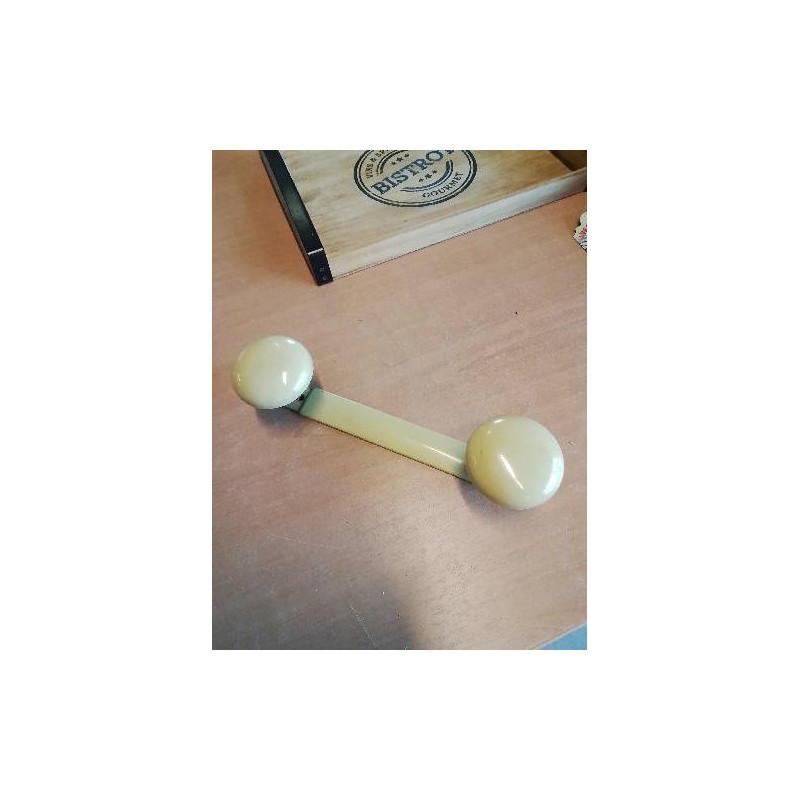 PORTE MANTEAU MURAL MÉTAL JAUNE ANNÉES 50