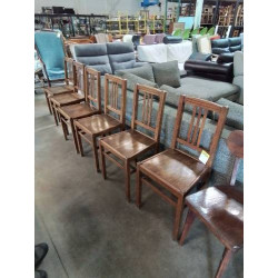 6 CHAISES BISTROT BOIS...
