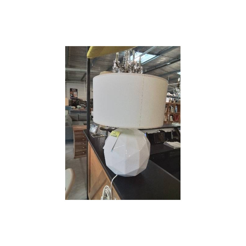 LAMPE CÉRAMIQUE BLANC AJ BLANC