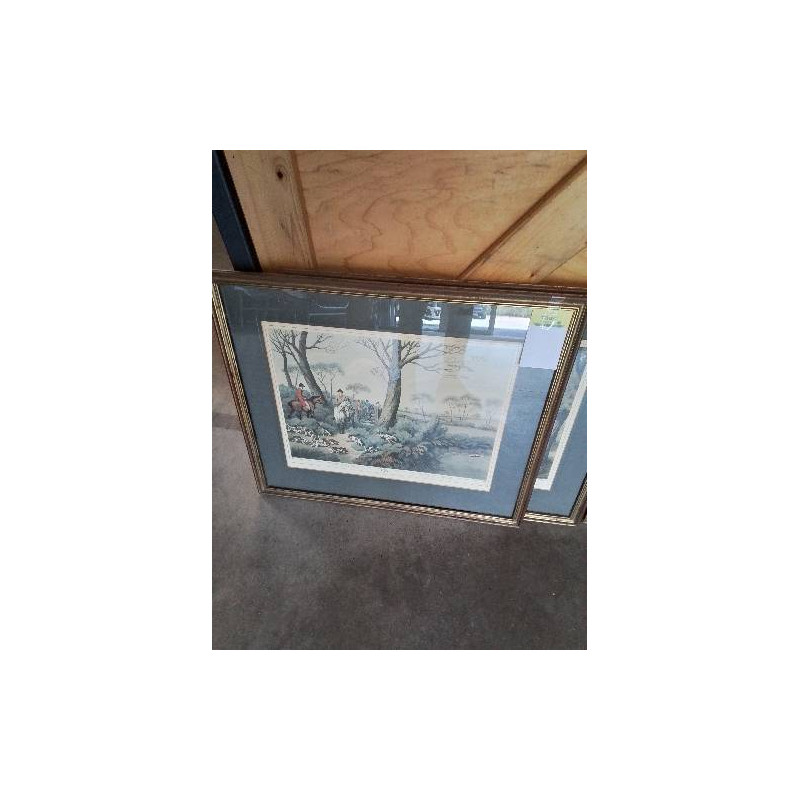 GRAVURE LA CHASSE AU LIEVRE 1 D’APRES J.GODBY&H.MERLOE