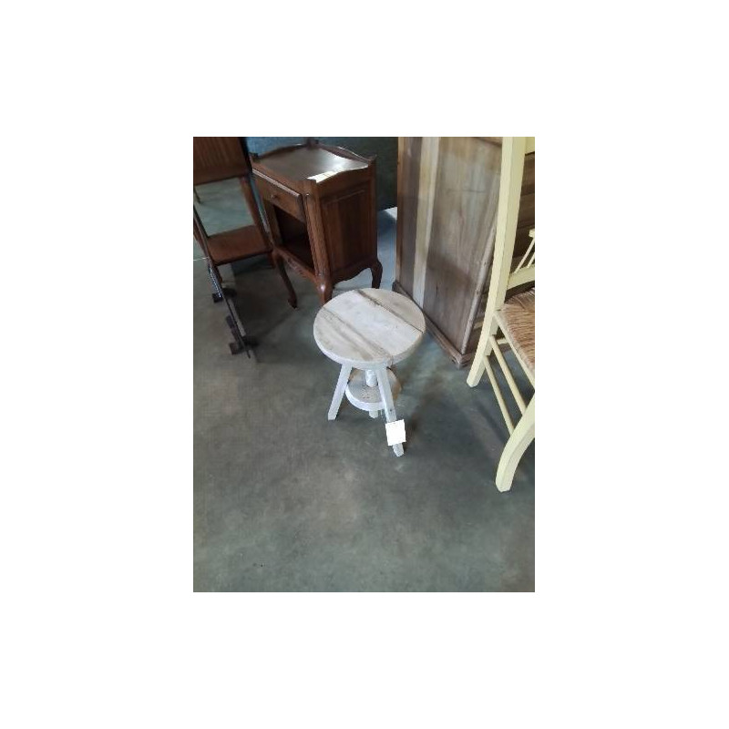 TABOURET A VIS BOIS NATUREL 