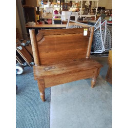 BANC COFFRE A DOSSIER BOIS...