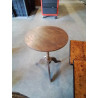 SELLETTE RONDE TRIPODE BOIS TOURNÉ 