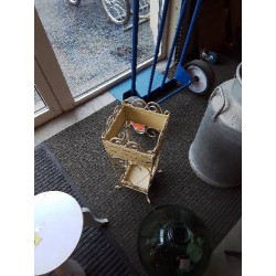 PORTE PARAPLUIE MÉTAL JAUNE