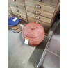 PANIERE RONDE VANNERIE PEINT ROUGE 