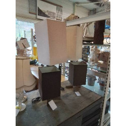 LAMP DOUBLE PIÈTEMENT BOIS...