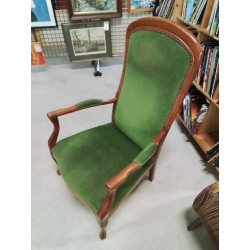 VOLTAIRE BOIS CAPITONNÉ VERT