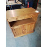 MEUBLE TV PIN 2 TIROIRS 1 NICHE 2 PORTES